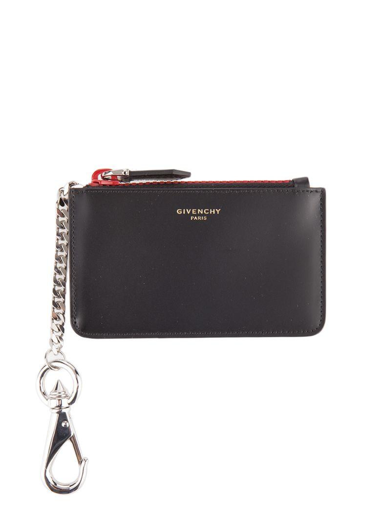 Givenchy Coin Pouch In Nero Rosso 