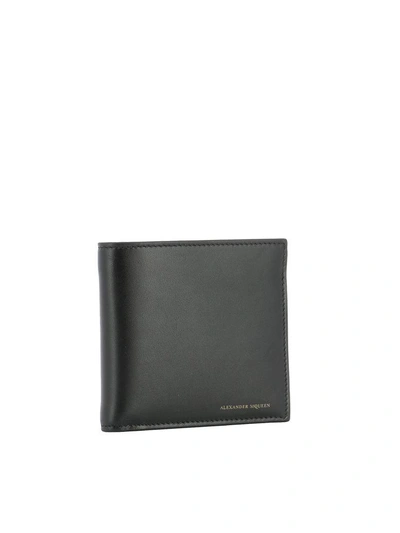 Shop Alexander Mcqueen Black Leather Wallet