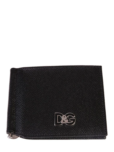 Shop Dolce & Gabbana Black Logo Wallet
