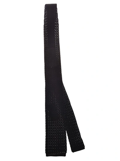 Shop Tom Ford Woven Bow Tie In Black