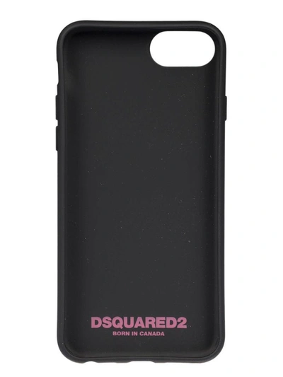 Shop Dsquared2 Be Cool Be Nice Phone Cover In Black-fuxia
