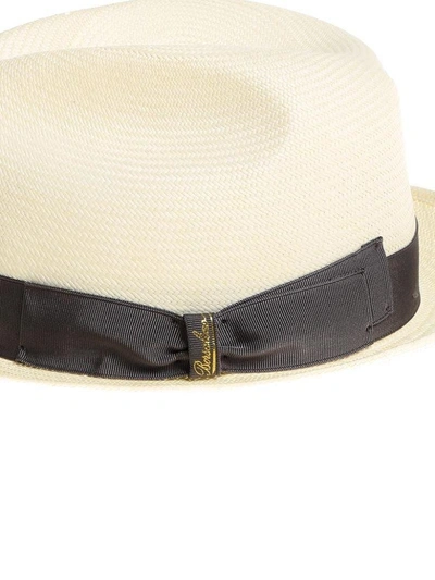 Shop Borsalino Straw Hat In White