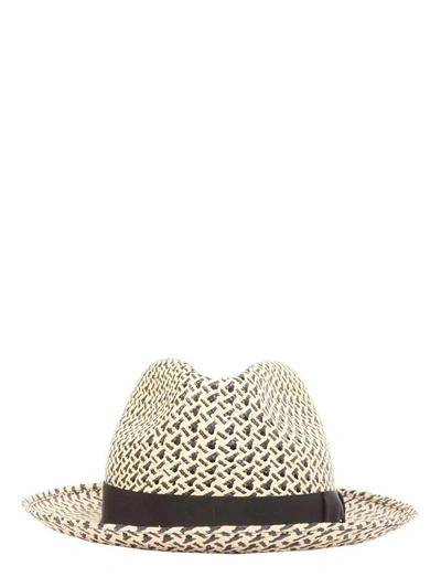 Shop Borsalino Panama Ventilato Hat In Multicolor