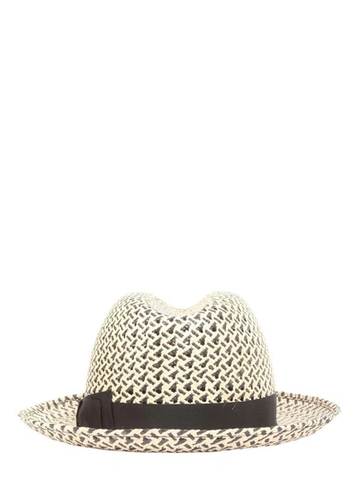 Shop Borsalino Panama Ventilato Hat In Multicolor
