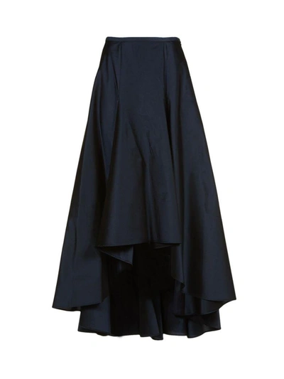 Shop Blumarine Flared Skirt In Blu Navy