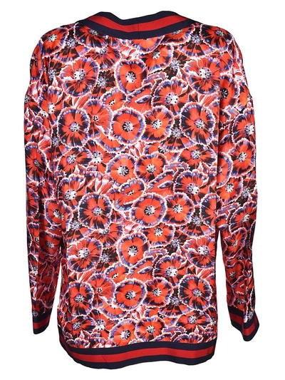 Shop Gucci Poppy Garden Print Cardigan In Multicolor