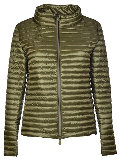 Shop Save The Duck Down Jacket In Mud Green