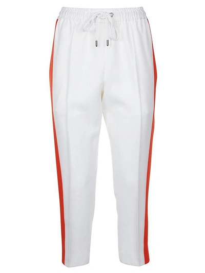 Shop Y's Cropped Track Pants In White