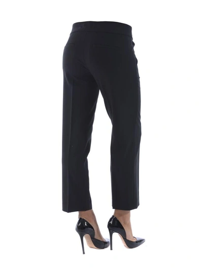 Shop Michael Kors Cropped Straight-leg Trousers In Nero