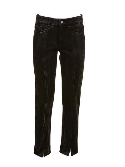 Shop Givenchy Marble Slim Fit Jeans In Black