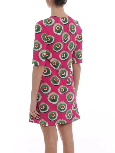 Shop Dolce & Gabbana Printed Dress In Heacassate Fdo.fucsia