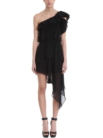 Shop Givenchy One Shoulder Dress In Black