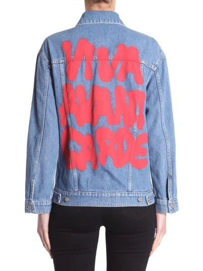 Shop Jeremy Scott Oversize Fit Jacket In Blue