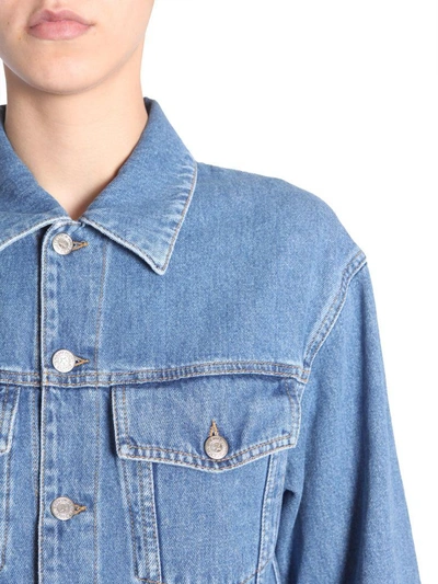 Shop Jeremy Scott Oversize Fit Jacket In Blue