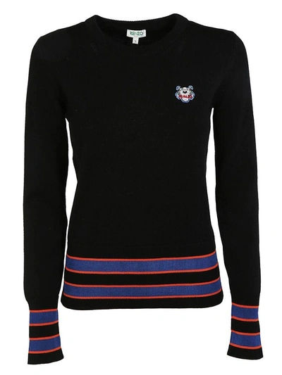 Shop Kenzo Tiger Crest Sweatshirt In Black