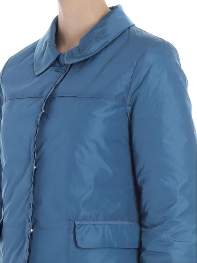 Shop Add Flared Down Jacket In Blue