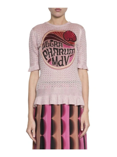 Shop Marco De Vincenzo Graphic Astro Sweater In Rosa