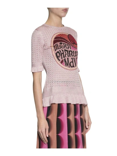 Shop Marco De Vincenzo Graphic Astro Sweater In Rosa