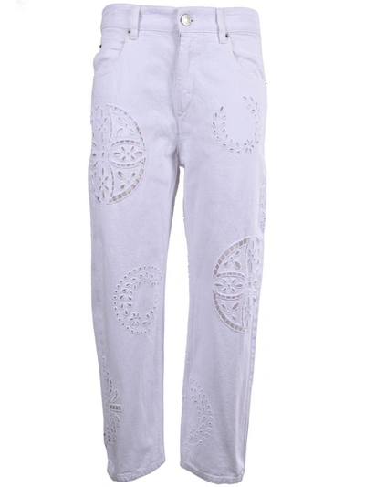 Shop Isabel Marant Ronny Pants In 20wh White