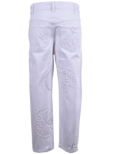 Shop Isabel Marant Ronny Pants In 20wh White
