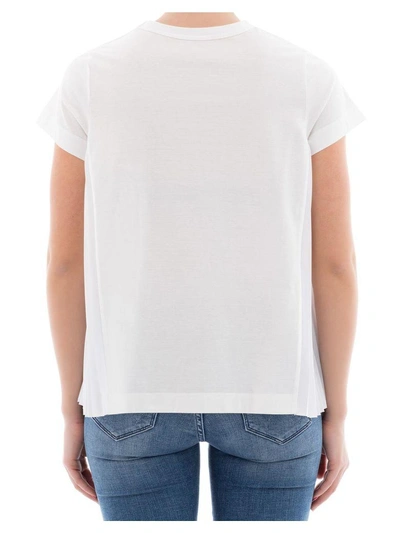 Shop Sacai White Cotton T-shirt.