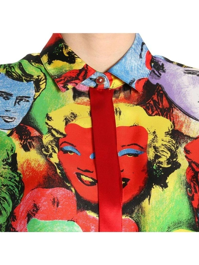 Shop Versace Shirt Shirt Women  In Multicolor