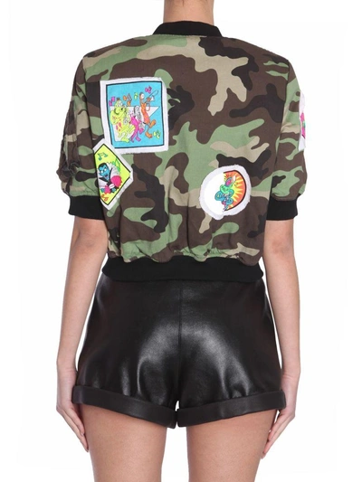 Shop Jeremy Scott Camouflage Bomber Jacket In Multicolor