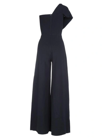 Shop Stella Mccartney Asymmetric Jumpsuit In 1000