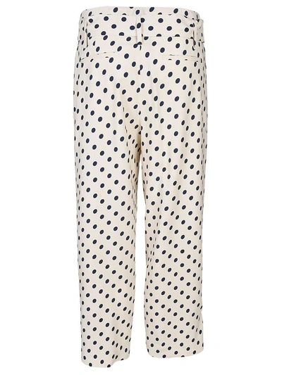 Shop True Royal Marta Dotted Trousers In White-black
