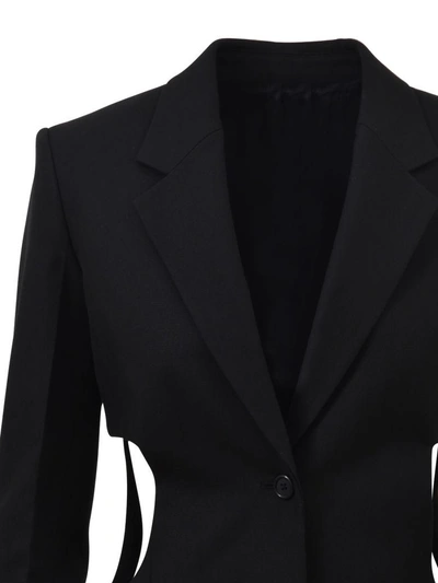 Shop Helmut Lang Cut-out Blazer Black