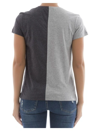 Shop Valentino Grey Cotton T-shirt