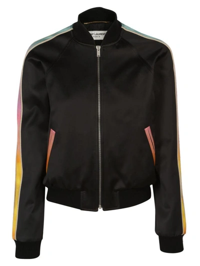 Shop Saint Laurent Givenchy Bomber Jacket In Noir Rose