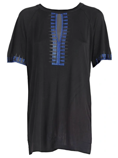 Shop Versace Short Sleeve T-shirt In Gnero Bluette