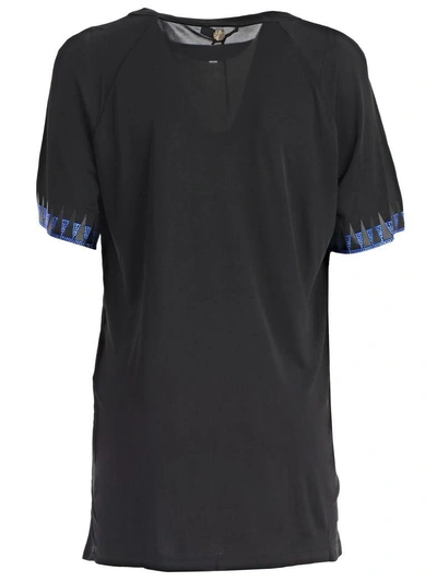 Shop Versace Short Sleeve T-shirt In Gnero Bluette