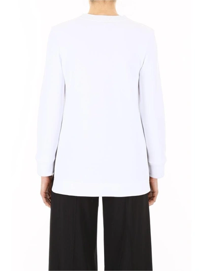 Shop Fendi Tropical Embroidery Sweatshirt In White Multibianco