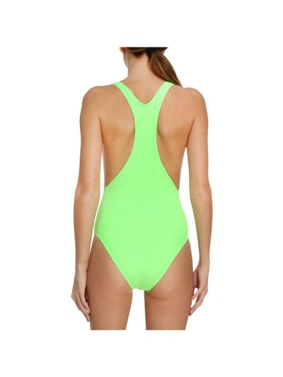 Shop Chiara Ferragni Swimsuit  Flirting Eyes One-piece Swimsuit In Green