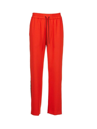 Shop Kenzo Side Stripe Track Pants In Rosso