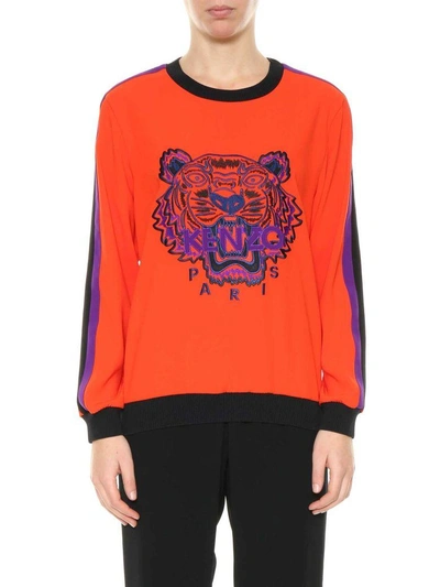 Shop Kenzo Tiger Sweatshirt In Medium Red