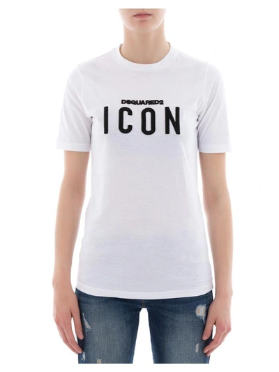 Shop Dsquared2 White Cotton T-shirt