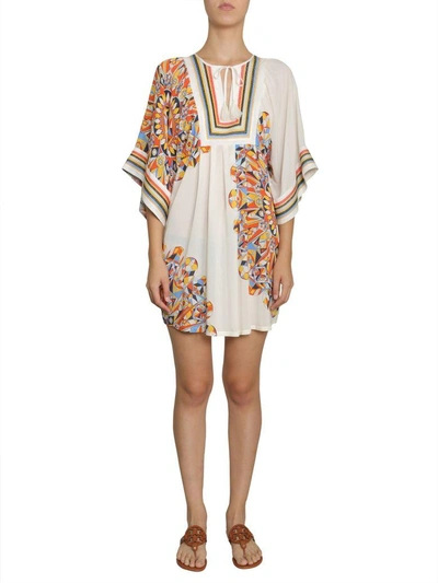 Shop Tory Burch Kaleidoscope Printed Tunic In Multicolor