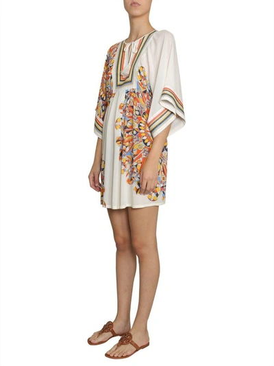 Shop Tory Burch Kaleidoscope Printed Tunic In Multicolor