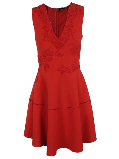 Shop Ermanno Scervino Flared Dress In Red