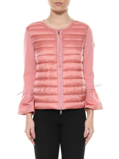 Shop Moncler Cardigan In Rosa