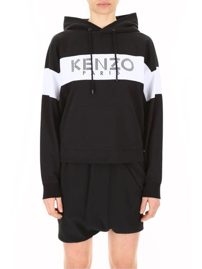 Shop Kenzo Logo Hoodie In Noirnero