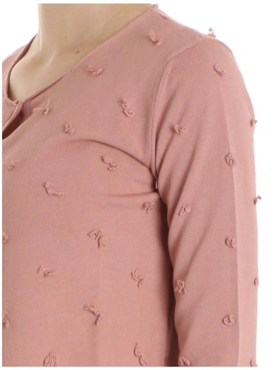 Shop Kangra Cotton Cardigan In Pink