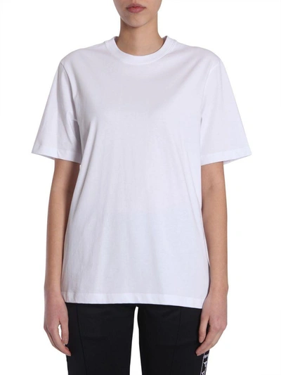 Shop Msgm Oversize Fit T-shirt In Bianco