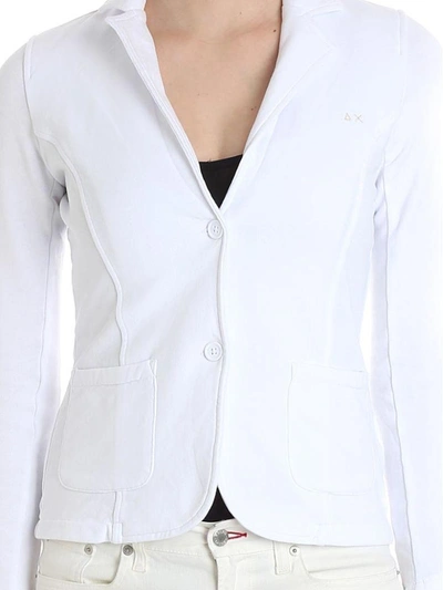 Shop Sun 68 Cotton Jacket In White