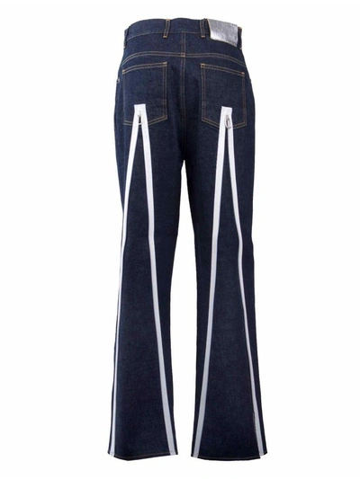 Shop Golden Goose Kim Boyfriend Jeans In Aone Blue Wash Zip Fit