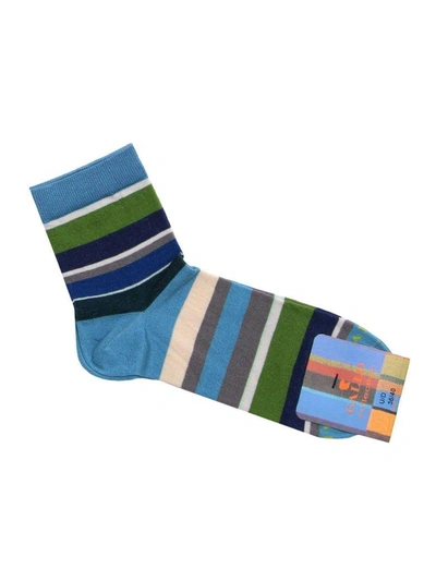 Shop Gallo Socks Socks Women  In Gnawed Blue