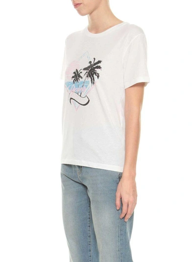 Shop Saint Laurent Young Romance T-shirt In Bianco